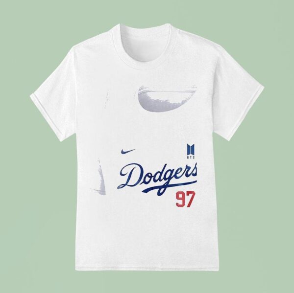 Los Angeles Dodgers X Jeon Jungkook Bts Art Signature T Shirt