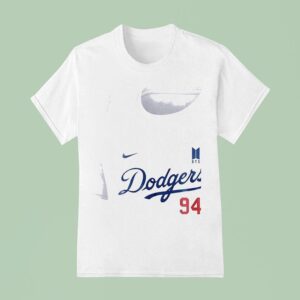 Los Angeles Dodgers X Jung Hoseok Bts Art Signature T Shirt