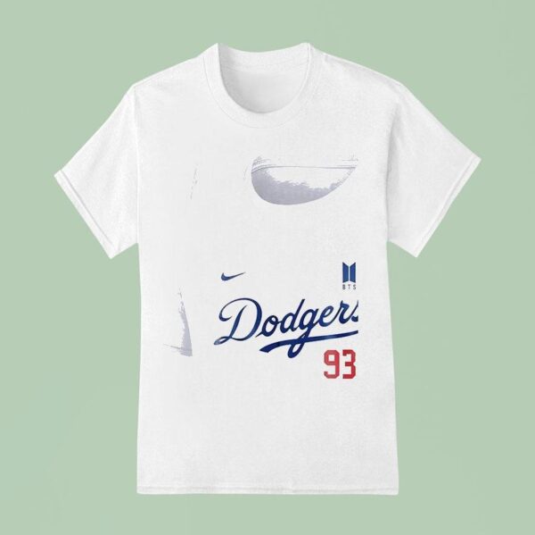 Los Angeles Dodgers X Min Yoongi Bts Art Signature T Shirt