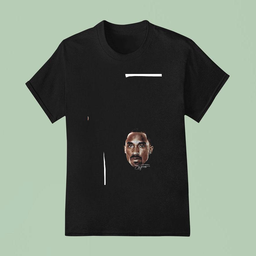 Los Angeles Lakers Kobe Bryant Portrait Graphic Signature T Shirt