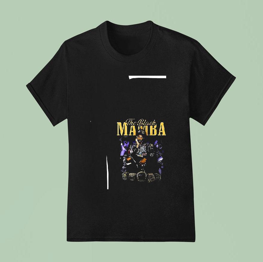 Los Angeles Lakers Kobe Bryant The Black Mamba Mentality Signature T Shirt