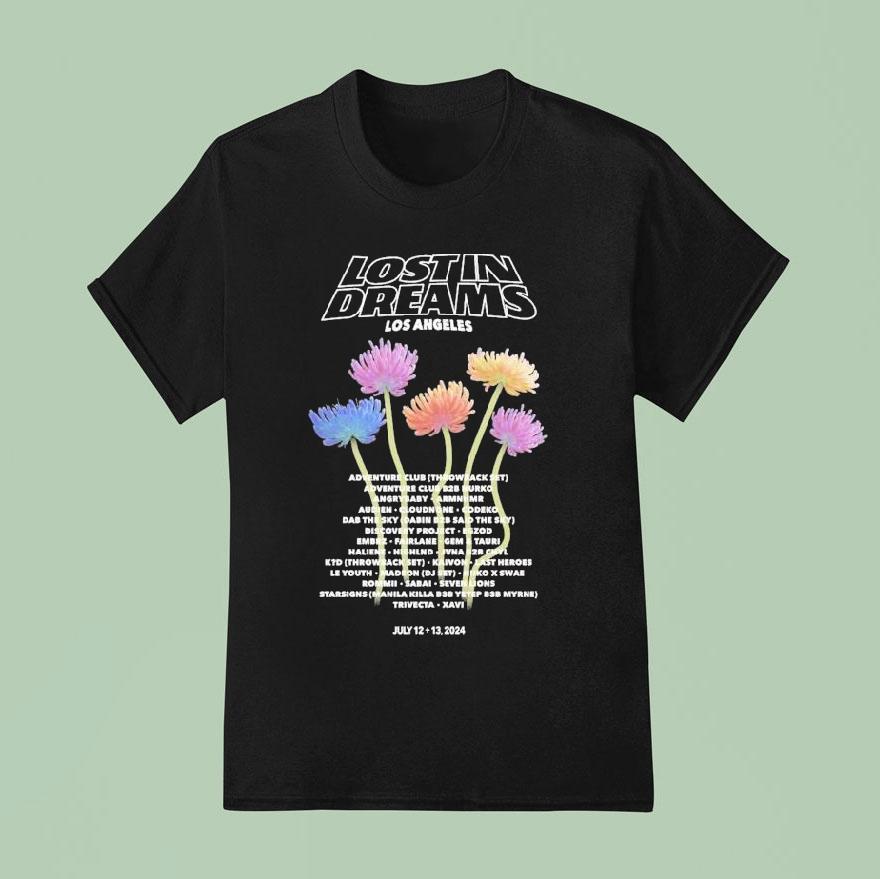 Lost In Dreams Los Angeles Blooming T Shirt