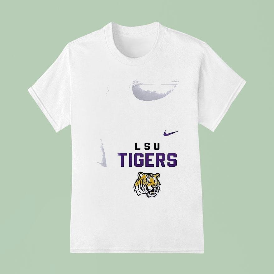Lsu Tigers Ncaa One Nation Under God Cross Graphic T Shirt