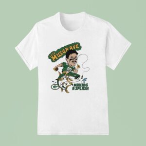 Luke Musgrave Making A Splash Green Bay Packers Football Cartoon T Shirt