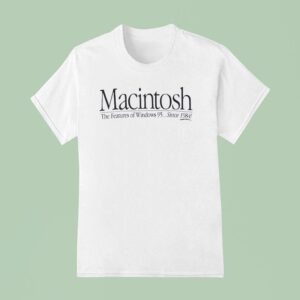Macintosh The Features Of Windows Since T Shirt
