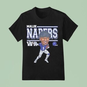Malik Nabers Wr New York Giants Football T Shirt
