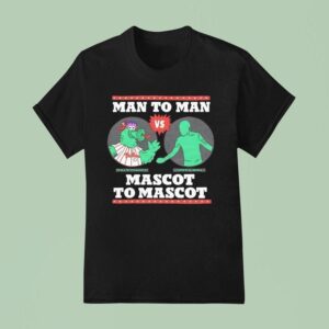 Man To Man Phillie Phanatic Vs Green Man Mascot To Masco T Shirt