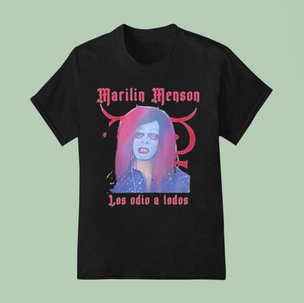 Marilyn Manson Los Odio A Todos T Shirt