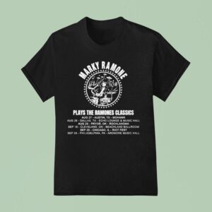 Marky Ramone Play The Ramones Classics Usa Tour T Shirt