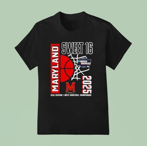 Maryland Terrapins Men S Basketball Tournament March Madness Sweet Ncaa T Shirt