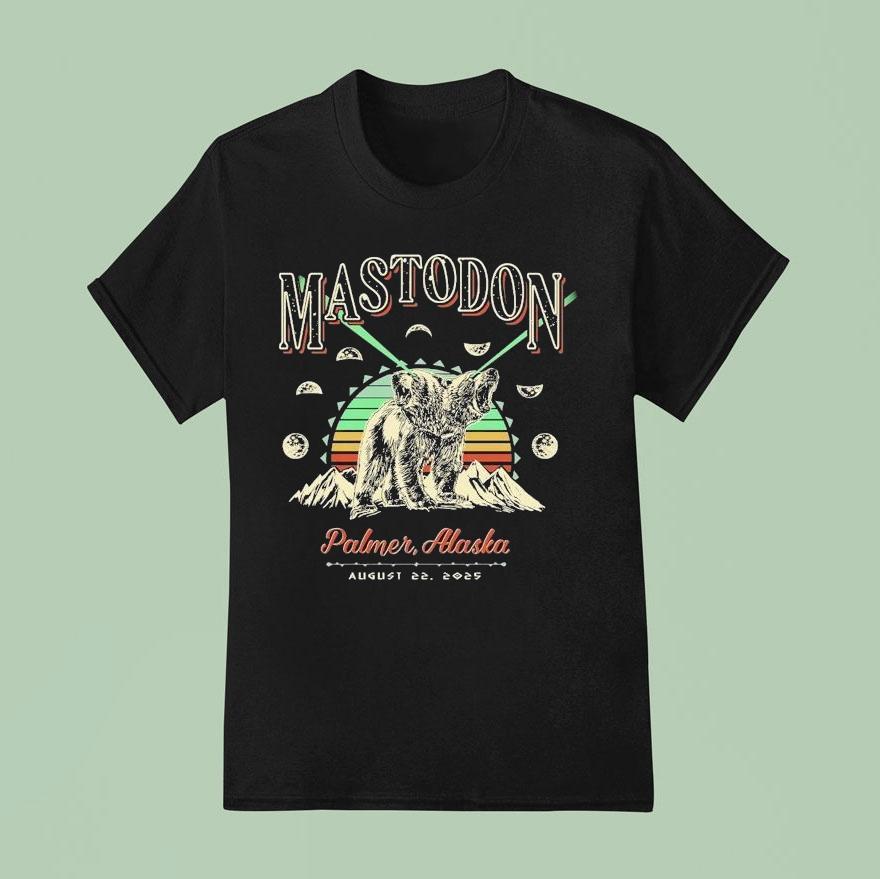 Mastodon Palmer Alaska Bear T Shirt