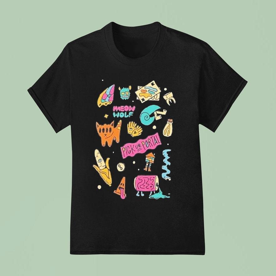 Meow Wolf Pick Ur Portal T Shirt