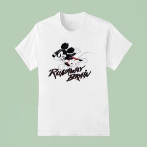 Mickey Mouse Runaway Brain Horror T Shirt