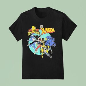 Mighty Morphin Power Rangers X Men T Shirt
