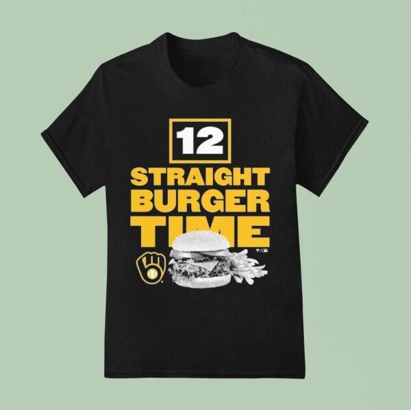 Milwaukee Brewers Straight Burger Time T Shirt