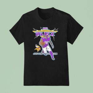 Minnesota Vikings Nfl Blitz Justin Jefferson Football T Shirt