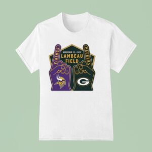 Minnesota Vikings Vs Green Bay Packers Lambeau Field T Shirt