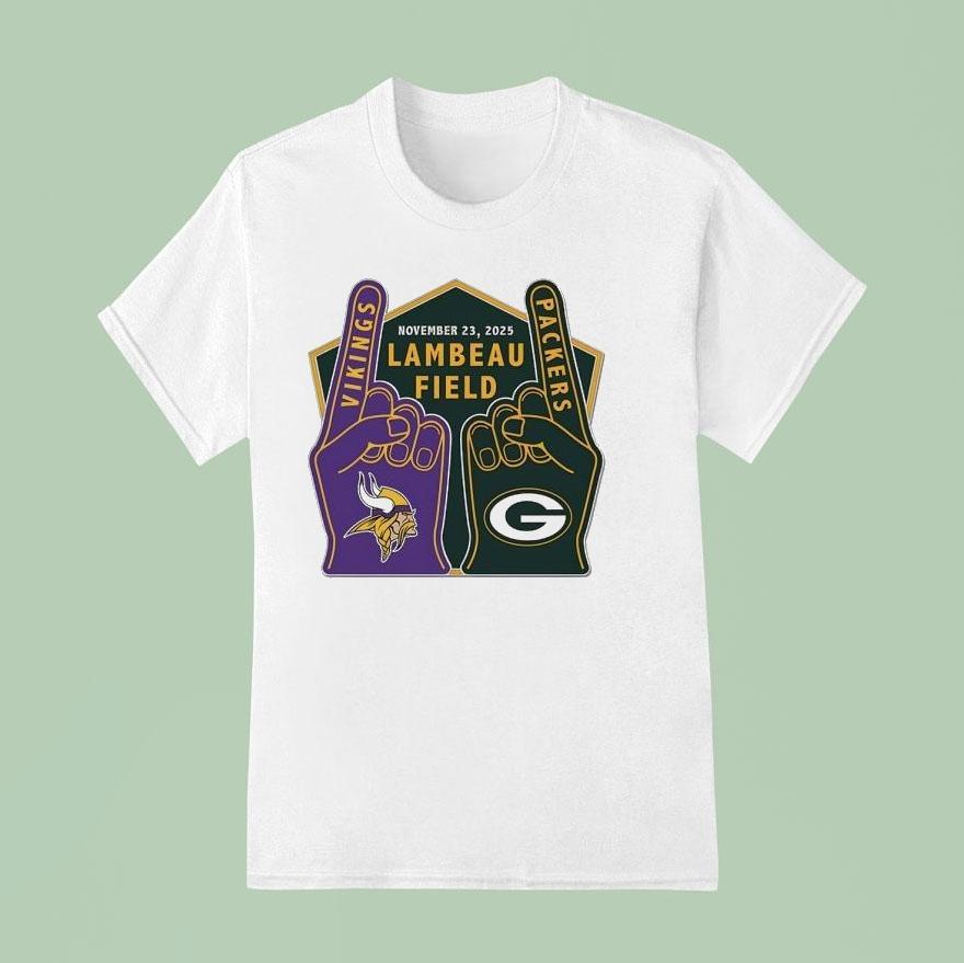 Minnesota Vikings Vs Green Bay Packers Lambeau Field T Shirt