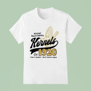 Mitchell Kernels South Dakota Vintage Defunct Baseball Teams T Shirt
