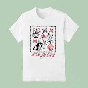 Mom Jeans Butterfly Puppy T Shirt