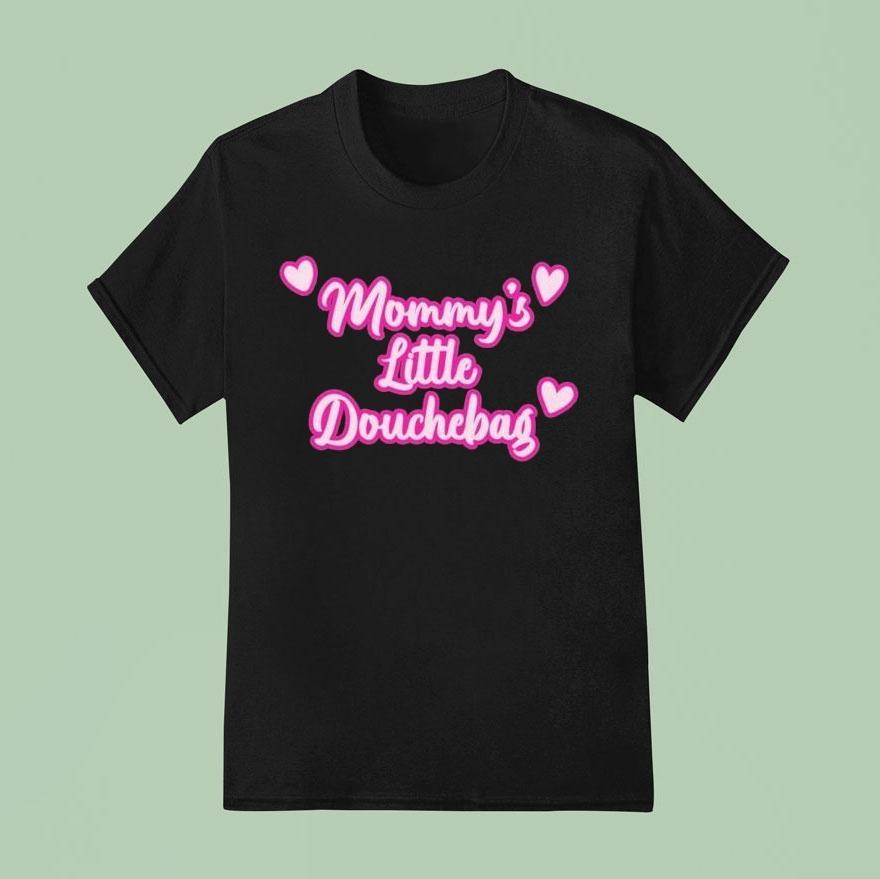 Mommy S Little Douchebag Hear T Shirt
