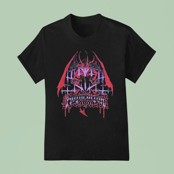 Motocultor Festival Winged Demon With Tour Dates In Carhaix Plouguer France On August T Shirt