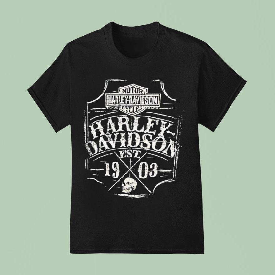 Motorcycles Harley Davidson Est Vintage T Shirt