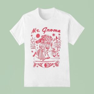 Mr Gnome Rabbit Ride Skeleton T Shirt