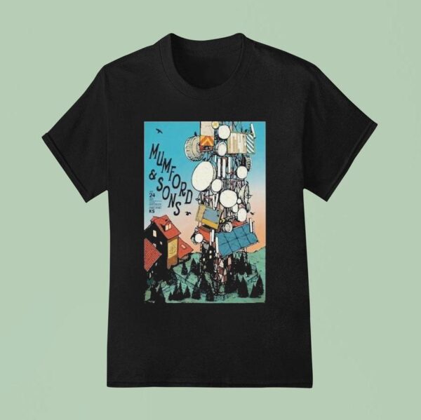 Mumford And Sons In Bonner Springs Ks On July T Shirt