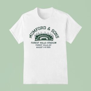Mumford Sons Forest Hills Stadium Ny August T Shirt