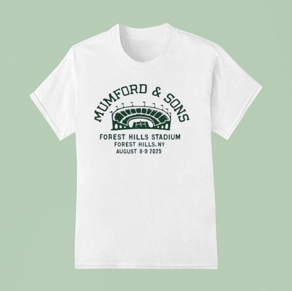 Mumford Sons Forest Hills Stadium Ny August T Shirt
