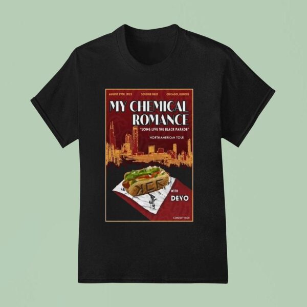 My Chemical Romance August Concert Chicago Il With Devo T Shirt