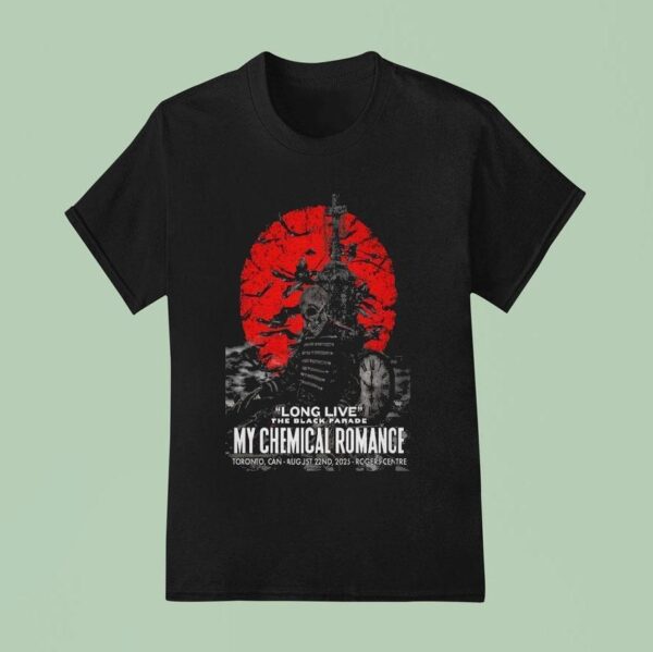 My Chemical Romance Long Live The Black Parade Toronto On Skeleton T Shirt