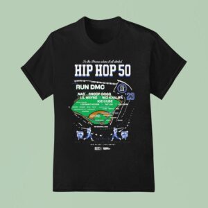 Nas Snoop Dogg Lil Wayne Wiz Khalifa Ice Cube New York Yankees Hip Hop In The Bronx Where It All Started Run Dmc Stadium T Shirt
