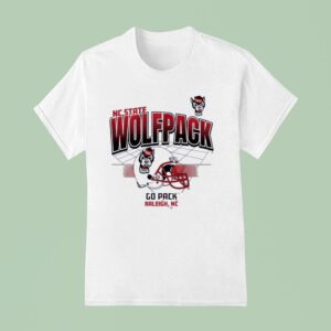 Nc State Wolfpack Football Helmet Grid Go Pack Raleigh Nc T Shirt