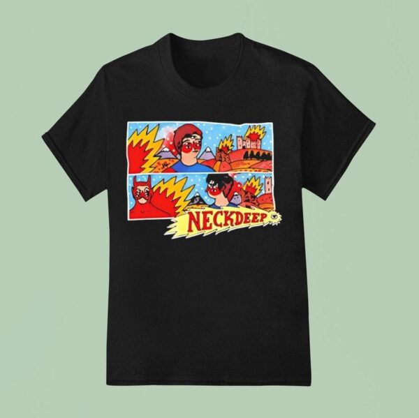 Neck Deep Cartoon T Shirt