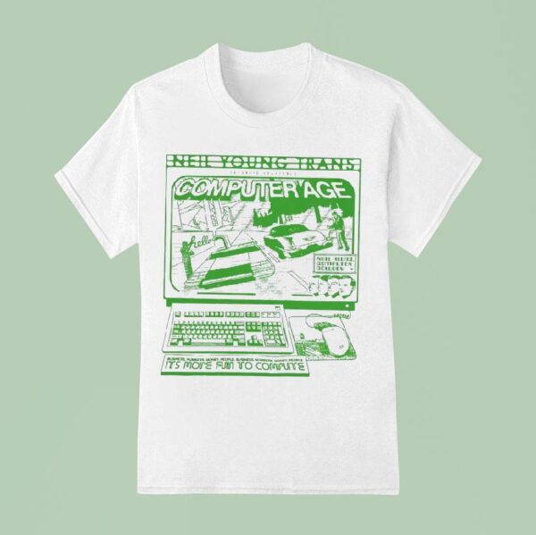 Neil Young Trans Computer Age It S More Fun To Compute T Shirt