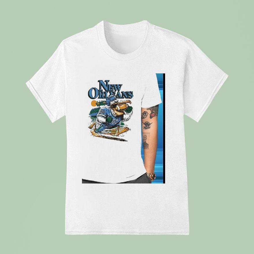 New Orleans Pelicans Football Masco T Shirt