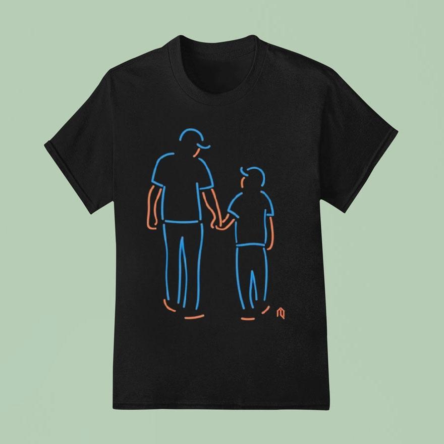 New York Mets Father Son Neon T Shirt