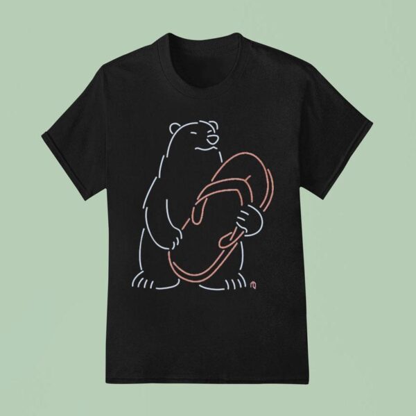 New York Mets Polar Bear Chancla Neon T Shirt