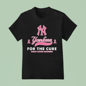 New York Yankees For The Cure Breast Cancer Awareness T Shirt