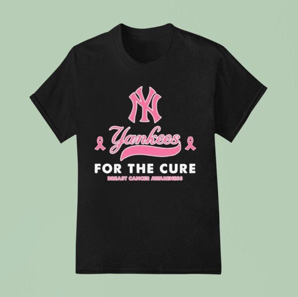 New York Yankees For The Cure Breast Cancer Awareness T Shirt