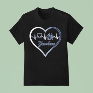 New York Yankees Pinstripes In My Pulse Heartbea T Shirt