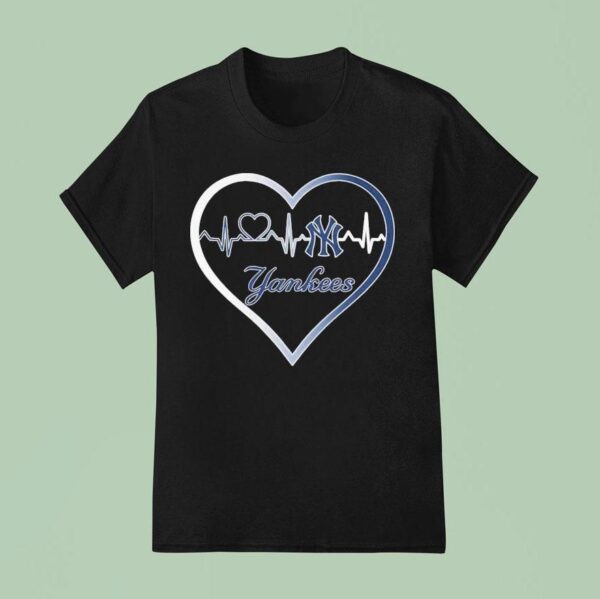 New York Yankees Pinstripes In My Pulse Heartbea T Shirt
