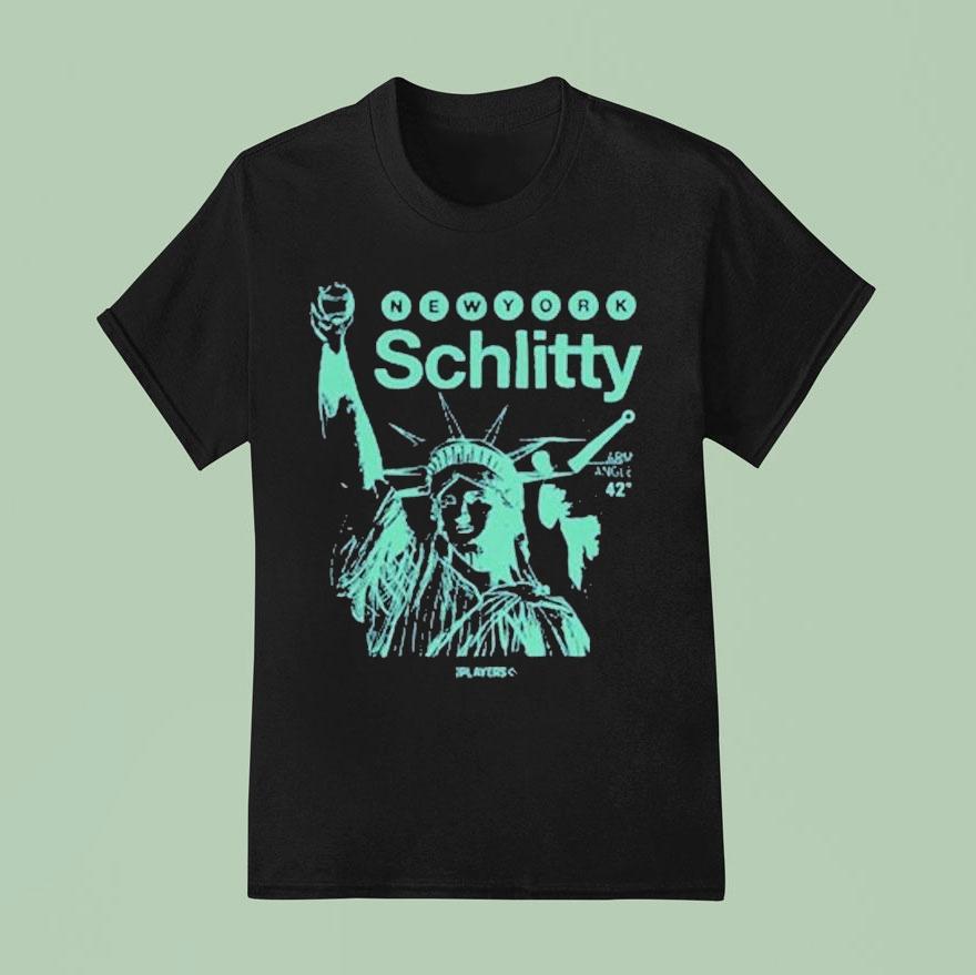 New York Yankees Schlitty Arm Angle Statue T Shirt