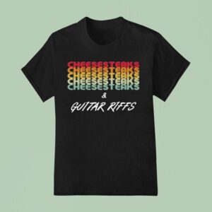Nick Perri Cheesesteaks And Guitar Riffs T Shirt