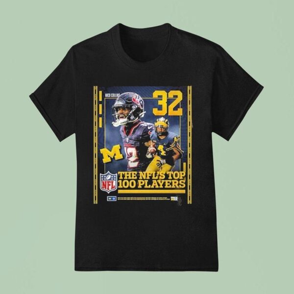 Nico Collins Sports At In On Nfl Top Highlight Nfl American Football Michigan Wolverines T Shirt