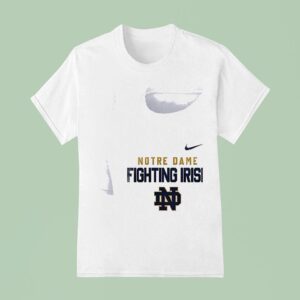 Notre Dame Fighting Irish Ncaa One Nation Under God Cross Graphic T Shirt