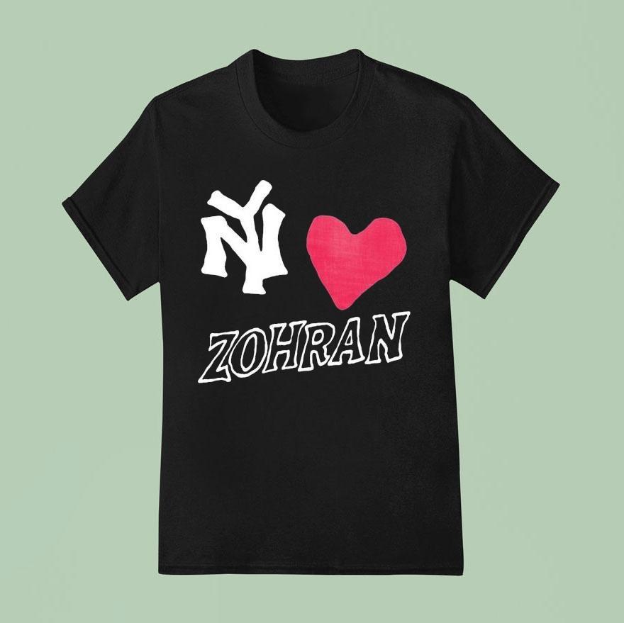 Ny Love Zohran Mamdani New York T Shirt