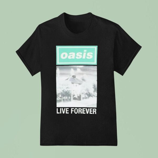 Oasis Live Forever T Shirt